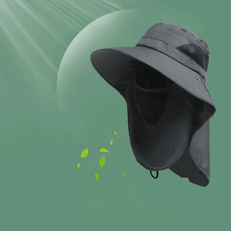 Premium UV Protection Sun Hat with Neck Flap Wide Brim Outdoor Hat for Fishing, Hiking & Camping