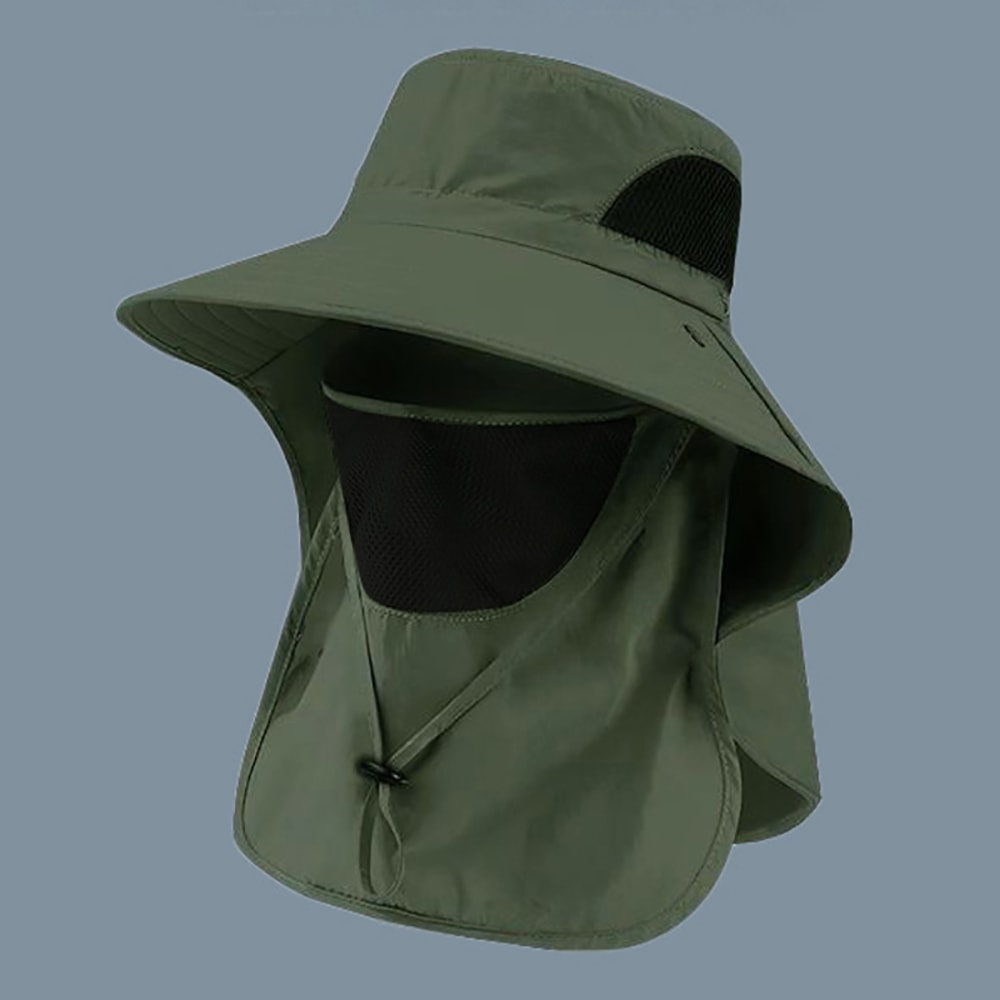 Premium UV Protection Sun Hat with Neck Flap Wide Brim Outdoor Hat for Fishing, Hiking & Camping
