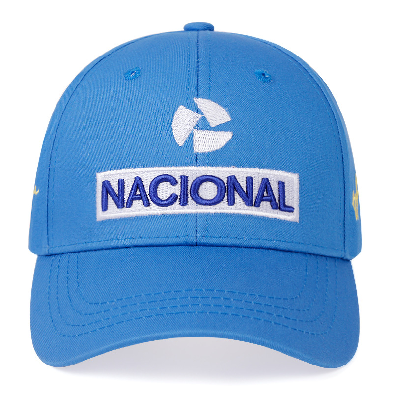 Ayrton Senna Racing Embroidered Adjustable Motorsport Cap Outdoor Sun Protection Hat