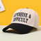 Vintage Colorblock Trucker Baseball Cap Stylish Sun Hat