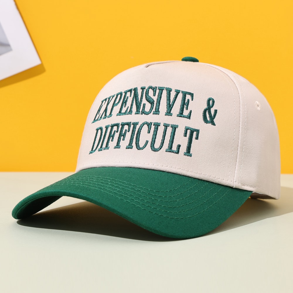 Vintage Colorblock Trucker Baseball Cap Stylish Sun Hat