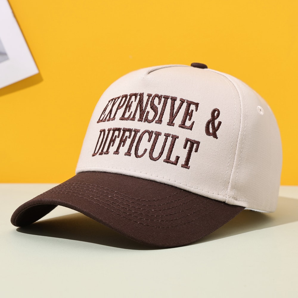 Vintage Colorblock Trucker Baseball Cap Stylish Sun Hat