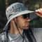 Men Outdoor Waterproof UV Protection Safari Wide Brim Sun Hat