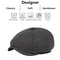 Vintage British Herringbone Newsboy Cap For Men Classic AutumnWinter Flat Hat 2
