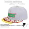 Unisex Pizza Embroidered Hip Hop Baseball Cap Adjustable Sunscreen Hat 1