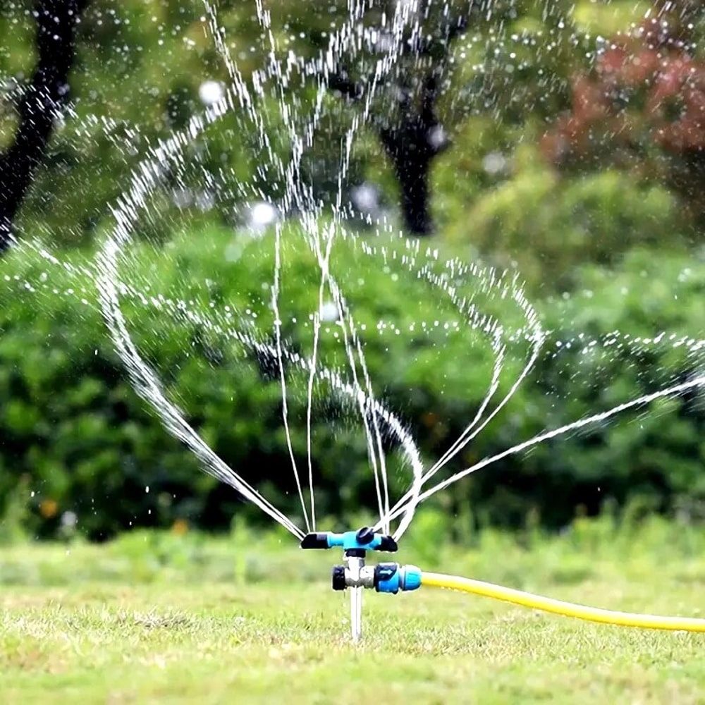 Degree Rotating Lawn Sprinkler Automatic Garden Water Sprinkler System