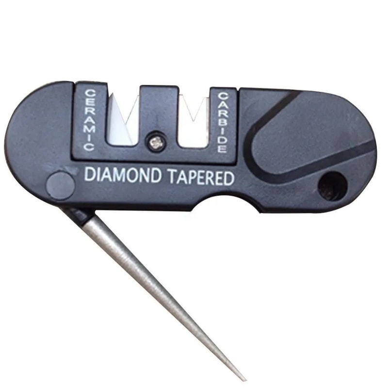 Ultra Lightweight Pocket Knife Sharpener and Outdoor Multi Tool