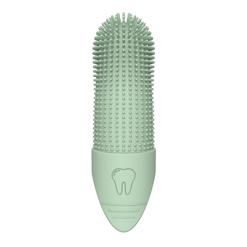 Food Grade Silicone Dog Finger Toothbrush for Gentle Pet Dental Care and Fresh Breath