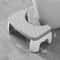 Ergonomic Waterproof Toilet Stool Non Slip Squatting Footstool for Adults, Pregnant Women, and Kids