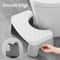 Ergonomic Waterproof Toilet Stool Non Slip Squatting Footstool for Adults, Pregnant Women, and Kids