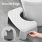 Ergonomic Waterproof Toilet Stool Non Slip Squatting Footstool for Adults, Pregnant Women, and Kids