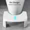 Ergonomic Waterproof Toilet Stool Non Slip Squatting Footstool for Adults, Pregnant Women, and Kids