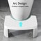Ergonomic Waterproof Toilet Stool Non Slip Squatting Footstool for Adults, Pregnant Women, and Kids