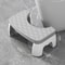 Ergonomic Waterproof Toilet Stool Non Slip Squatting Footstool for Adults, Pregnant Women, and Kids