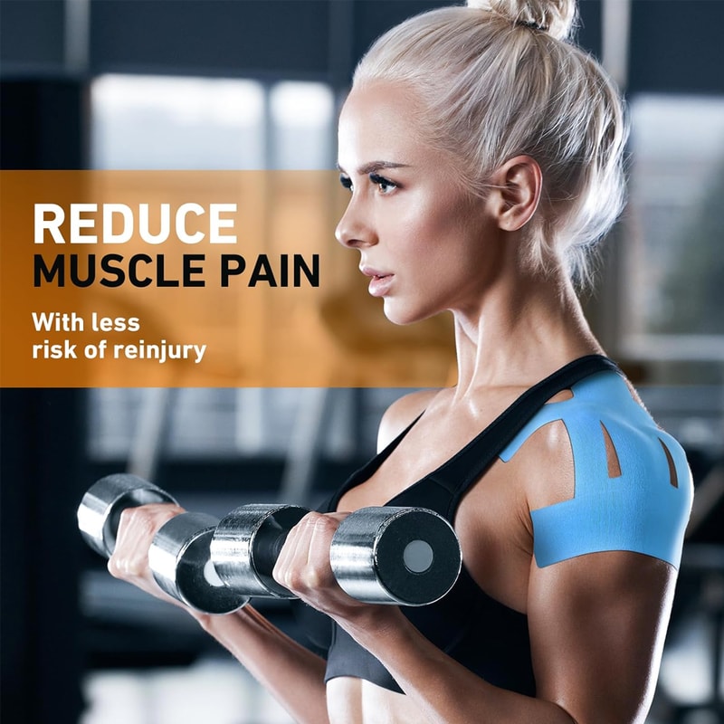 Waterproof Precise Shoulder Kinesiology Tape Elastic Support Strips For Rotator Cuff Pain Relief 2