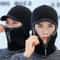 Men Winter Wool Outdoor Hat With Ear Protection And Windproof Scarf 0