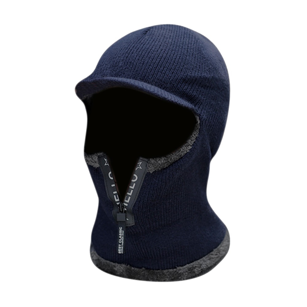 Men Winter Wool Outdoor Hat With Ear Protection And Windproof Scarf 4