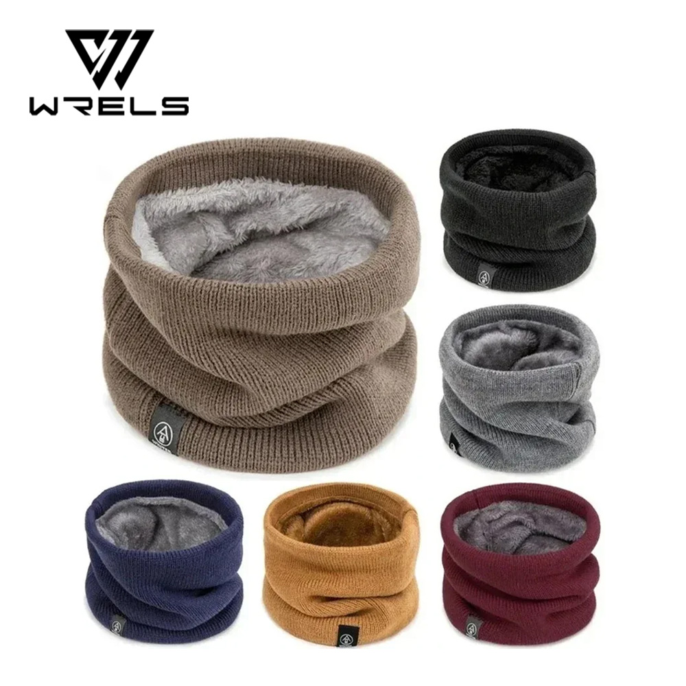 Warm Knitted Winter Neck Gaiter Plush Cold Proof Sports Neck Warmer For Men Women 1