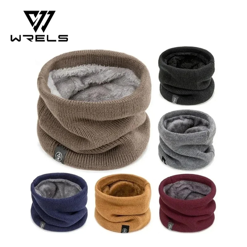 Warm Knitted Winter Neck Gaiter Plush Cold Proof Sports Neck Warmer For Men Women 1