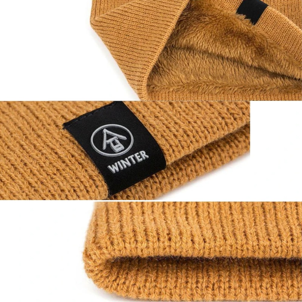 Warm Knitted Winter Neck Gaiter Plush Cold Proof Sports Neck Warmer For Men Women 3