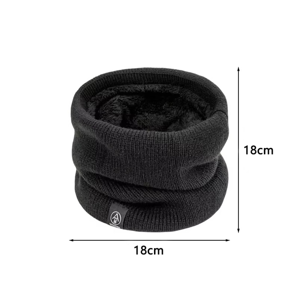 Warm Knitted Winter Neck Gaiter Plush Cold Proof Sports Neck Warmer For Men Women 5