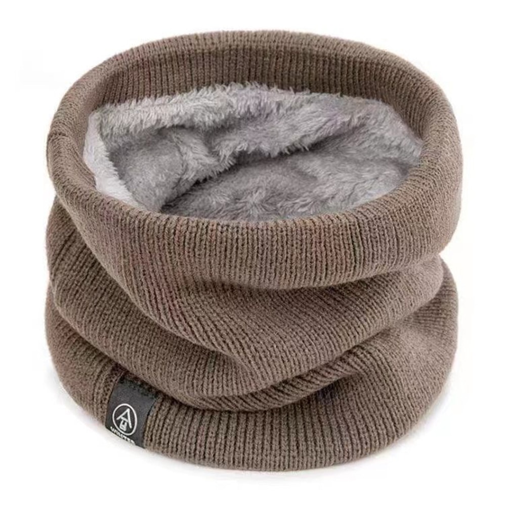 Warm Knitted Winter Neck Gaiter Plush Cold Proof Sports Neck Warmer For Men Women 7