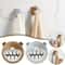 Cute Bear Wall Mounted Adhesive Towel Hooks for Bathroom and Kitchen