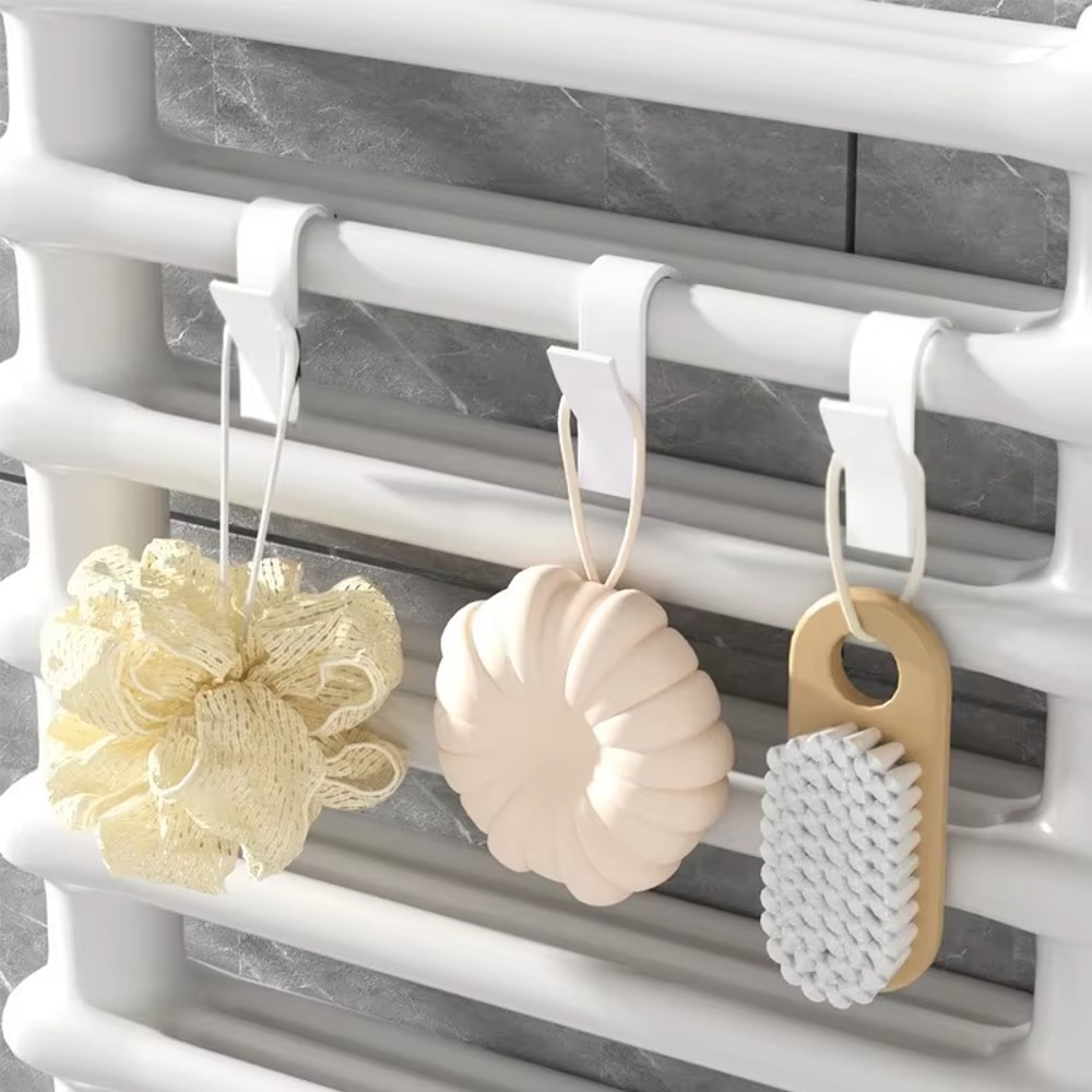 Universal Over Door Bathroom Hook Towel Rack Hanger For Radiator Rail Storage 3