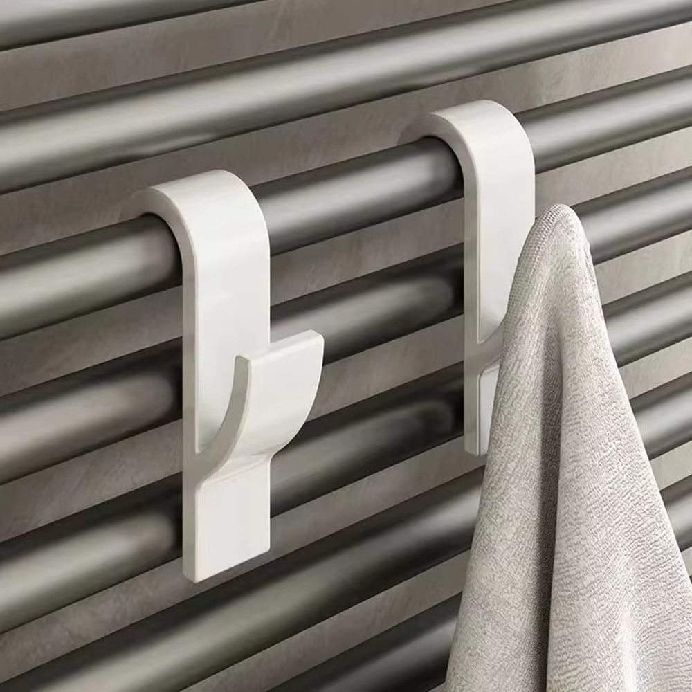 Universal Over Door Bathroom Hook Towel Rack Hanger For Radiator Rail Storage 4