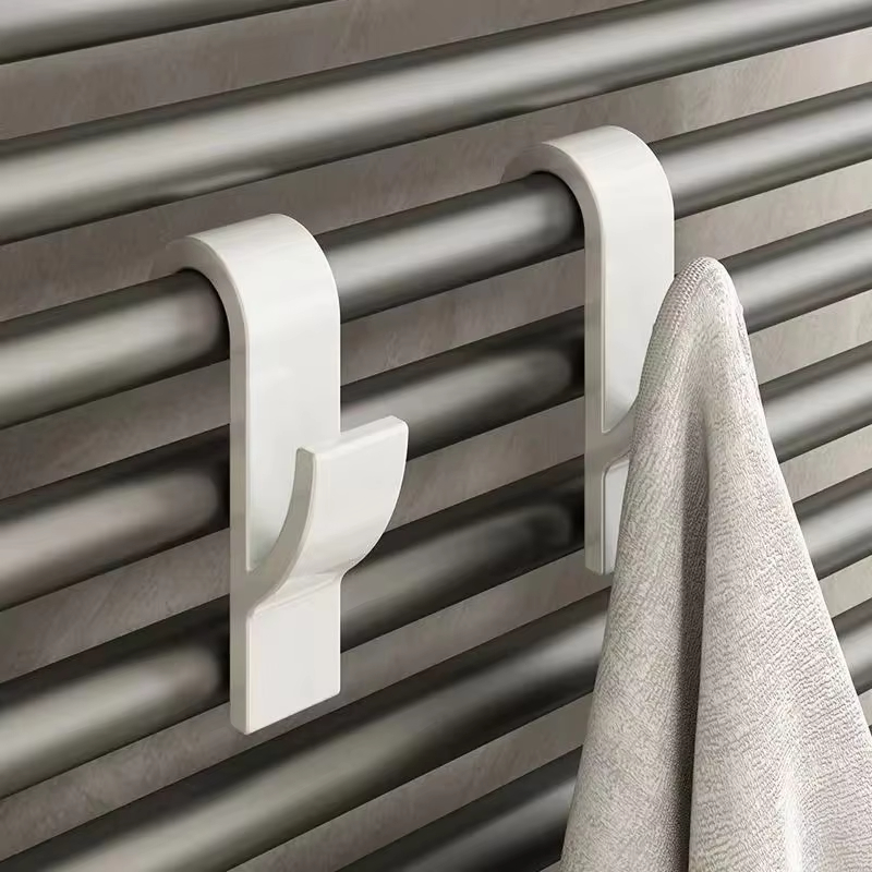 Universal Over Door Bathroom Hook Towel Rack Hanger For Radiator Rail Storage 4