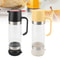 Clear Glass No Drip Honey & Syrup Dispenser Premium Kitchen Pourer
