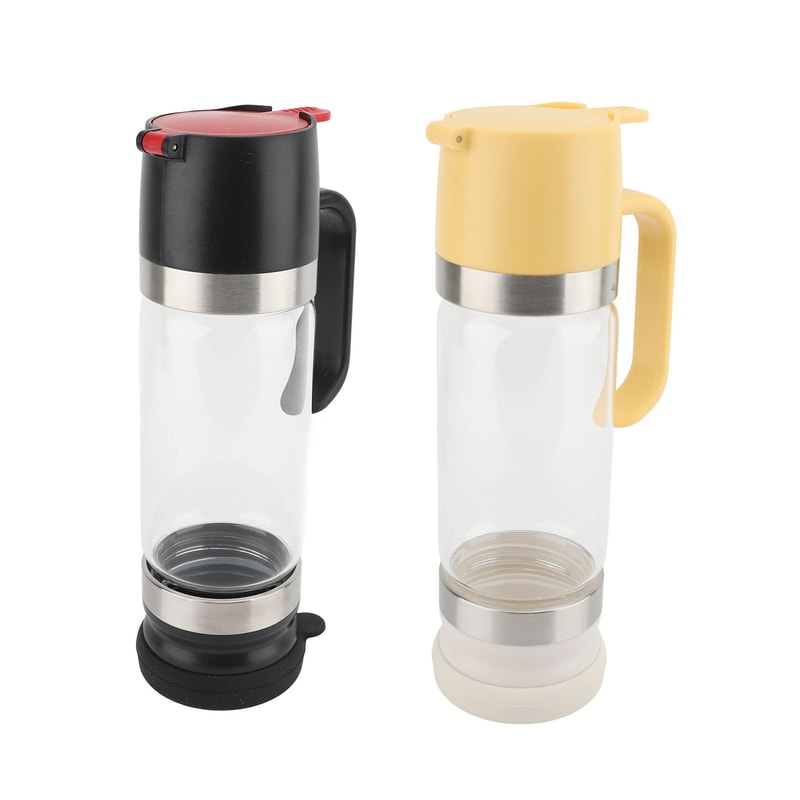 Clear Glass No Drip Honey & Syrup Dispenser Premium Kitchen Pourer