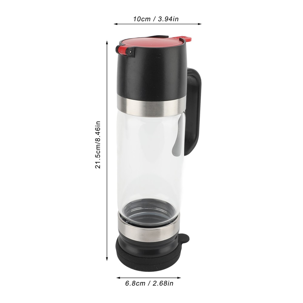 Clear Glass No Drip Honey & Syrup Dispenser Premium Kitchen Pourer