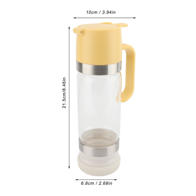 Clear Glass No Drip Honey & Syrup Dispenser Premium Kitchen Pourer