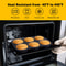 Premium 6 Cavity Hamburger Bun Mold Pan Silicone Bread Baking Tray, Heat Resistant & Reusable