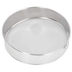 professional large stainless steel flour sifter mesh baking sieve for powdered sugar & cocoa powder