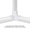Durable PVC Way Pipe Connector Set Tee & Elbow Fittings
