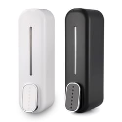 premium wall mounted manual soap & shower gel dispenser space saving lotion and shampoo pump