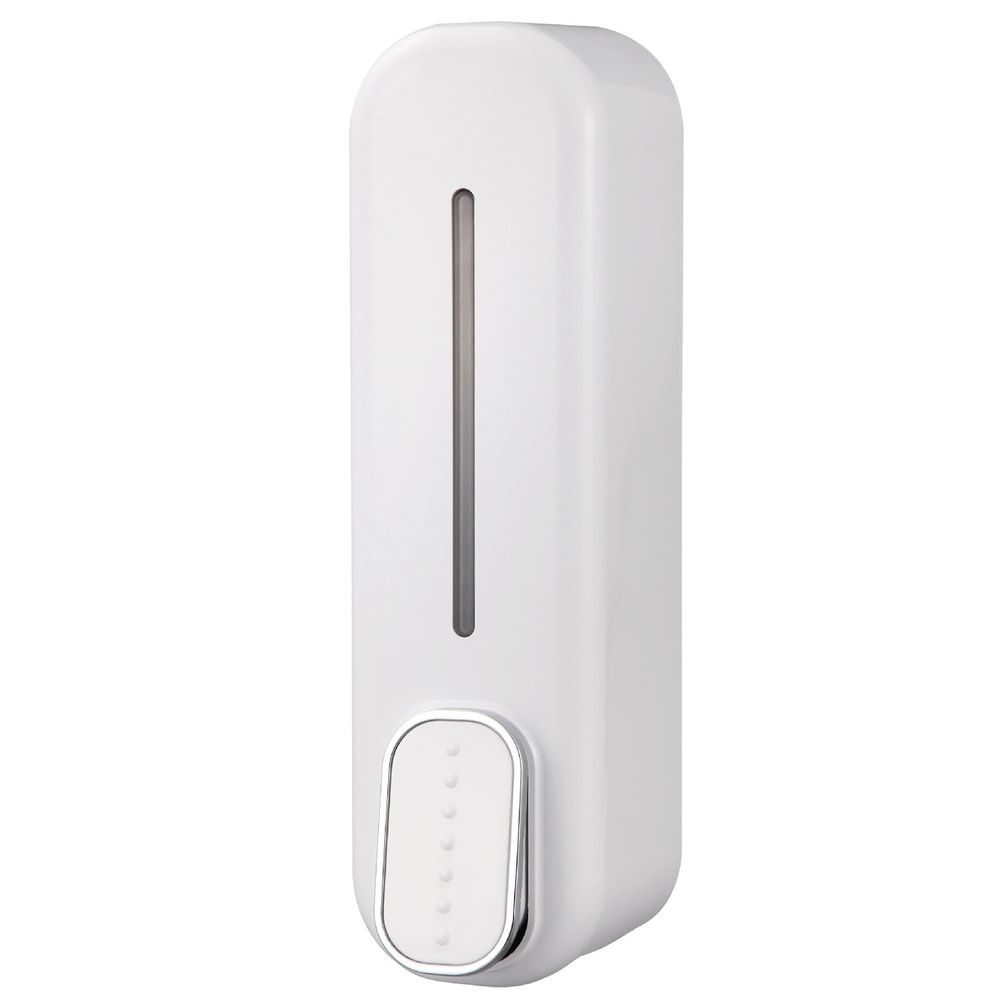 Premium Wall Mounted Manual Soap & Shower Gel Dispenser Space Saving Lotion and Shampoo Pump