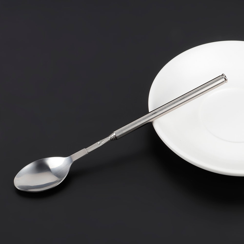 Telescopic Stainless Steel Bar Spoon for Cocktails BBQ and Deep Pot Stirring
