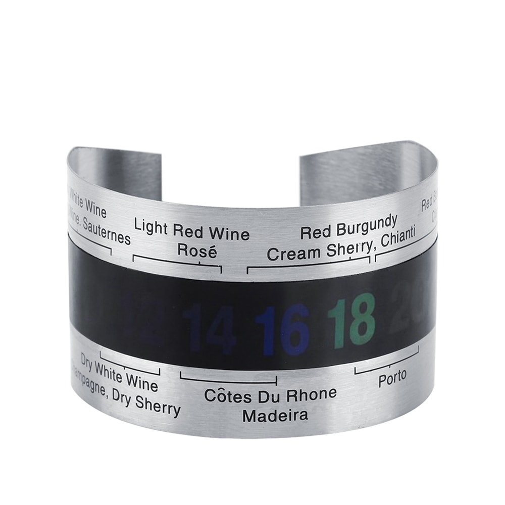 Snap On Wine Bottle Thermometer LCD Collar for Beer Champagne and Red Wine