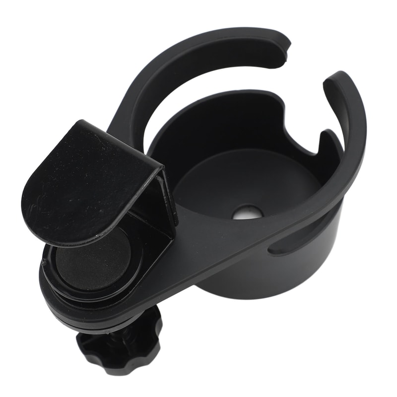 Rotating Clip On Desk Cup Holder for Mugs and Water Bottles
