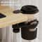 Rotating Clip On Desk Cup Holder for Mugs and Water Bottles