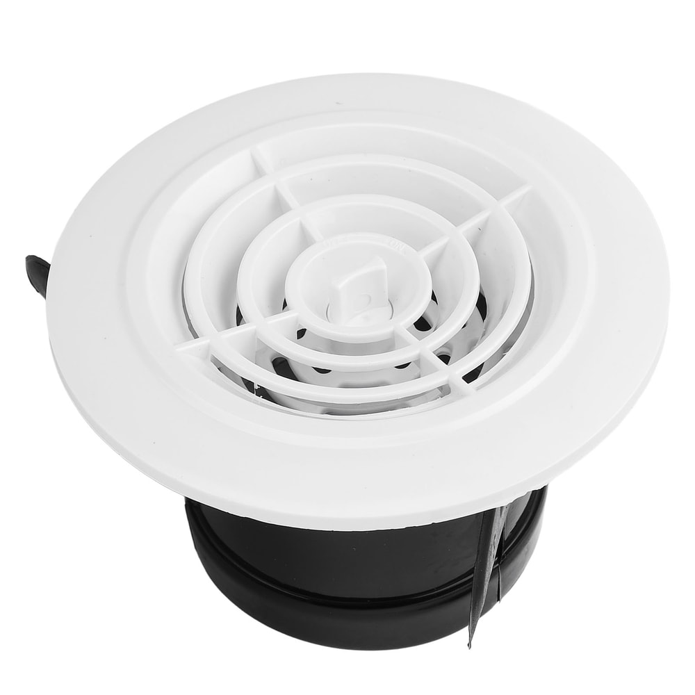 Round Air Vent Louver ABS Adjustable Vent Grille for Bathroom Kitchen