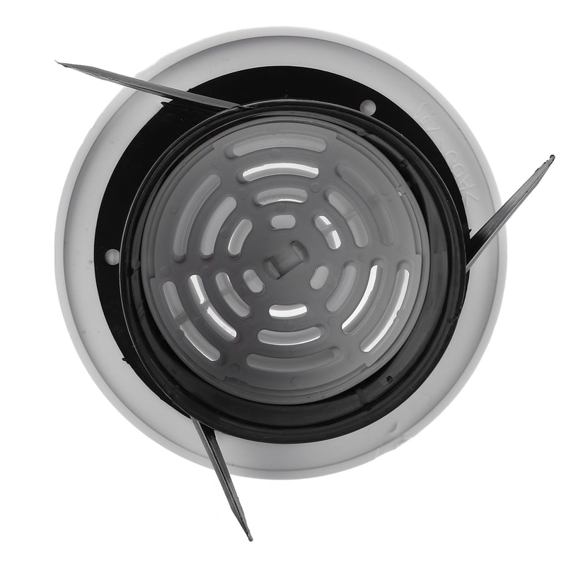 Round Air Vent Louver ABS Adjustable Vent Grille for Bathroom Kitchen