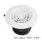 Round Air Vent Louver ABS Adjustable Vent Grille for Bathroom Kitchen