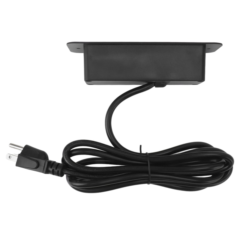 Recessed Power Strip for Desks and Side Tables