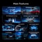 Pictrey Dash Cam with WiFi ADAS Safety Alerts & Night Vision
