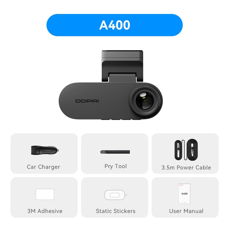 Pictrey Dash Cam with WiFi ADAS Safety Alerts & Night Vision
