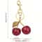 Cherry Blossom Charm Keychain Cute Fruit Bag Charm & Car Key Accessory